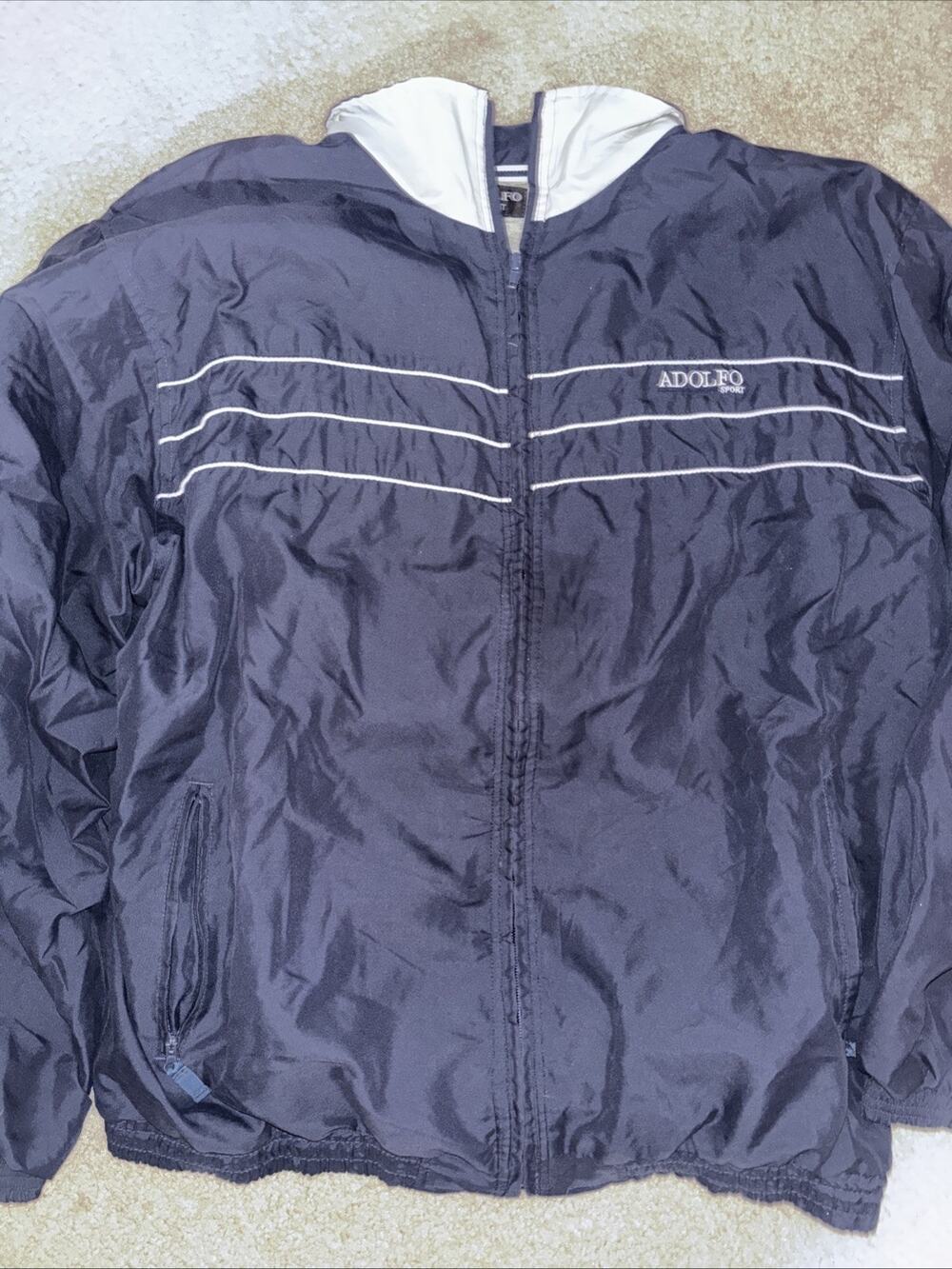 Vintage Adolpho Men’s Zip Up Track Spring Jacket 2XL